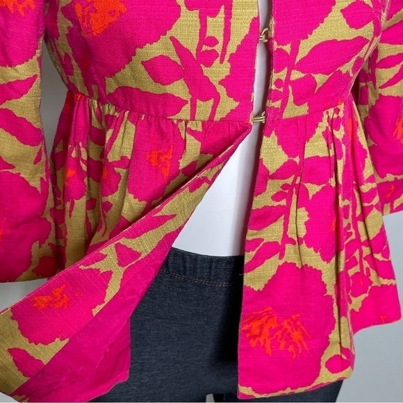 Nanette Lepore pink and green beaded jacket small - Picture 7 of 8